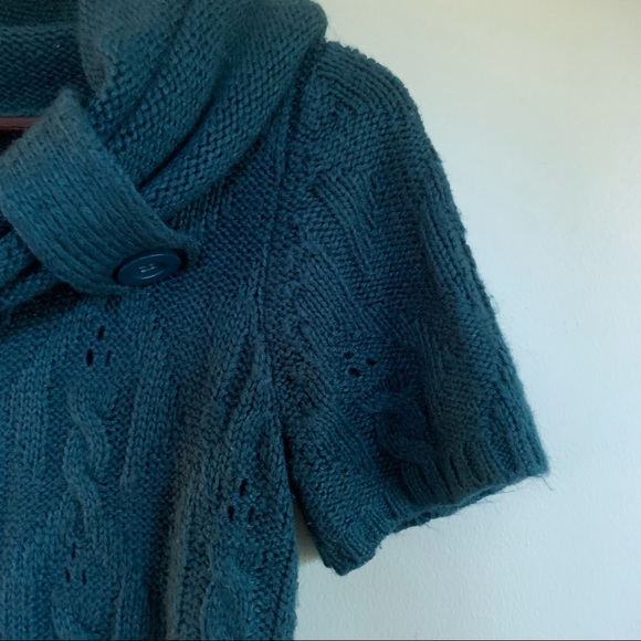 Turquoise Layering Knit Sweater, Small - Picture 4 of 5